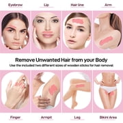 TOOCA Waxing kit for Hair Removal, Professional Wax Warmer at Home with 4 Packs 14oz Hard Wax Beads, Sensitive Skin, Eyebrows, Face, Underarms, Brazilian, Bikini, Legs