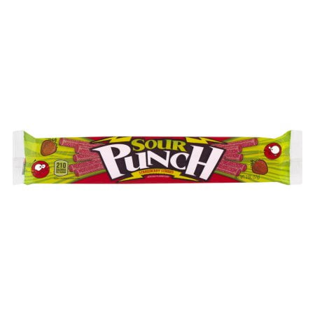 sour punch straws strawberry 2oz tray candy walmart