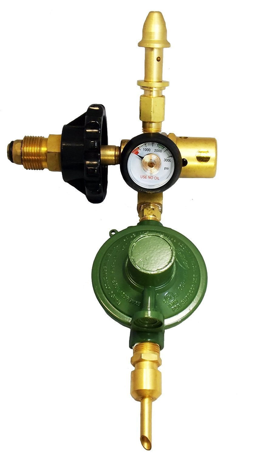 Helium Saver Latex Balloon Filler Brass Inflator 60/40 Helium Air Mixer