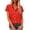 A150 Red-Linen Tops for Women, variant on Mifsaly Plus Size Short Sleeve Shirts Women Button Up Business Casual Blouses Lightweight Elegant Linen Tops Vacation Going Out Fashion Outfits XXL