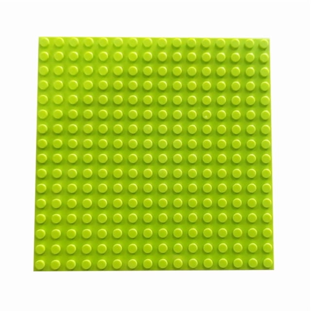 16x16 Double Sided Building Block Base Plate, MOC Creative Construction Baseplate, Standard Dots Plastic Foundation Board, Educational DIY Toy for Kids MOC Building Lovers
