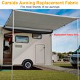 thumbnail image 3 of Yescom Car Side Awning replacement 7.5x7.7 Ft Rooftop Tent UV50+(Only Awning Replacement Fabric Grey）, 3 of 10