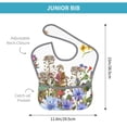 thumbnail image 4 of Bingfone Mess-Proof Baby Bib - Waterproof Bib For Baby Boy Or Girl With Food Catcher Pocket, Unisex-Herbs And Wildflowers, 4 of 8