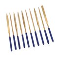 thumbnail image 1 of Needle File Set, Blue Handle Corrosion Resistant Hardened Blades Long Service Life Gold File  File Kit  for Quenching for Molds, 1 of 7