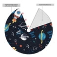 thumbnail image 2 of Lsque Space Print Christmas Tree Skirt, Tree Skirt with Ties or Velcro, Perfect for Holiday Decorations, Halloween, and New Year-36", 2 of 7