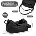 thumbnail image 2 of Bolsa deportiva Wassdins Small con compartimento para zapatos para mujer, color negro, 2 of 6