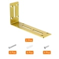 thumbnail image 3 of Unique Bargains Attaches d'Angle en L, 2 Pcs 180x45x90mm - Code d'Angle Réglable à 90 Degrés en Acier Inoxydable pour la Réparation de Meubles (Or), 3 of 7