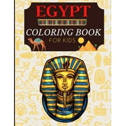 EMMA TIMI EDITION Egypt Coloring Book for Kids: Kids Coloring Book Egyptian Symbols, Pharaohs, Gods, Fun and Easy Egyptian Mythology Illustrations ready to color (Paperback)