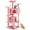 Pink, variant on 54 Inch Cat Tree Tower, Multi-Level with Cat Scratching Post, Indoor Cat Condo with Climbing Ladder, Plush Toy, Play House for Cat, Pink