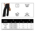 thumbnail image 5 of Pantalones casuales de verano para mujer, pantalones de cintura alta, palazzo suelto con bolsillos, 5 of 5