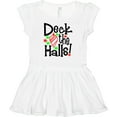 thumbnail image 3 of Inktastic Deck the Halls Christmas Ornament Girls Baby Dress, 3 of 5