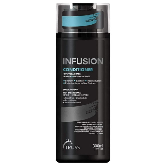 TRUSS Infusion Hair Conditioner - Restorative, Detangling Conditioner for Dry Hair - Softens, Hydrates and Delivers Strong Split End Repair - 100% Vegan Formula + Color-Safe (300 ml)