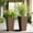 Brown, variant on MAYEERTY 18*16*16" Gray Modern Metal Cone Planter with Drainage Hole for Outdoor Gardening, Patio & Balcony