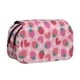 thumbnail image 1 of Disketp Haear Strawberry Estuche de Lápices de Doble Capa con Tapa Abatible y Cremallera, Organizador Escolar para Adolescentes y Adultos, 1 of 7