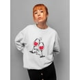 thumbnail image 2 of We Only Need Love And Wine . Sweatshirt Women -Image by Shutterstock, Female Small, 2 of 4
