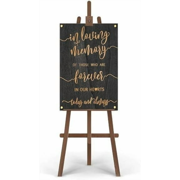 Wooden Signs/Wedding in Loving Memory Sign, Wooden Decorative Signs & Plaques Kitchen Cafe Pub Decor, Wood wal Art, Rustic Wood Decor Gift 12x18 INCH