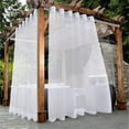thumbnail image 3 of Eyelet Outdoor Curtains Transparents Waterproofs Voile Curtains for Patioes and Gazeboes, 3 of 17