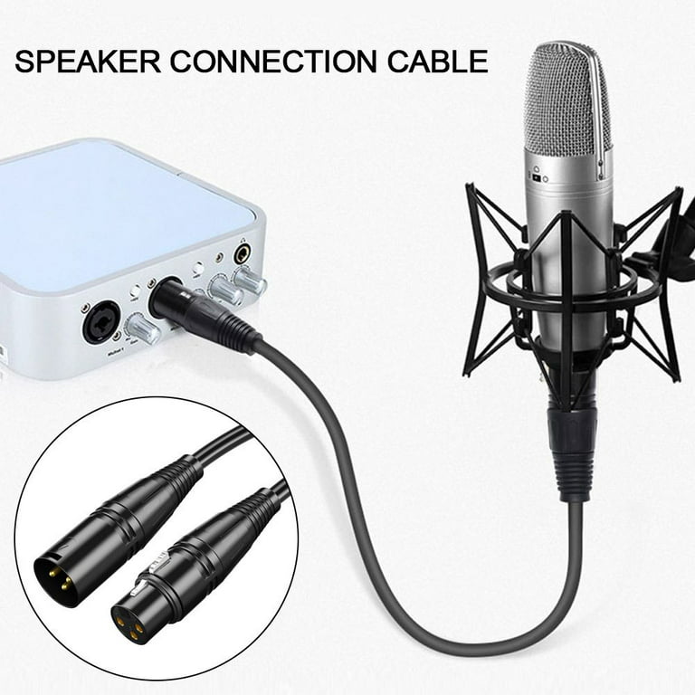 Audio Mixer Amplifier Connection Speaker Connection Cable Guitar Cable  Extension XLR Cable Soundbar Wires Mic Cord Microphone Cable 2M