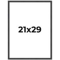 21x29 Rustic Brown Real Wood Picture Frame Width 0.75 inches | Interior Frame Depth 0.5 inches |