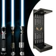 thumbnail image 3 of Hyasfey Vertical Lightsaber Wall Mount Bracket Storage Rack with Pattern Easy to Install Universal Fit Wooden Lightsaber Stand, 3 of 7