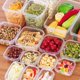 thumbnail image 4 of Juego de 17 piezas de caja de conservación de alimentos frescos B caja de conservación de alimentos frescos de plástico caja de almuerzo para refrigerador caja de almuerzo para microondas, 4 of 5