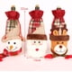 thumbnail image 3 of 3 Pack de bolsas de botellas de vino de Navidad, vestido de botella de vino de Navidad, Santa Claus, muñeco de nieve y bolsas de reno con cordón para fiesta navideña brillar Electrónica, 3 of 6