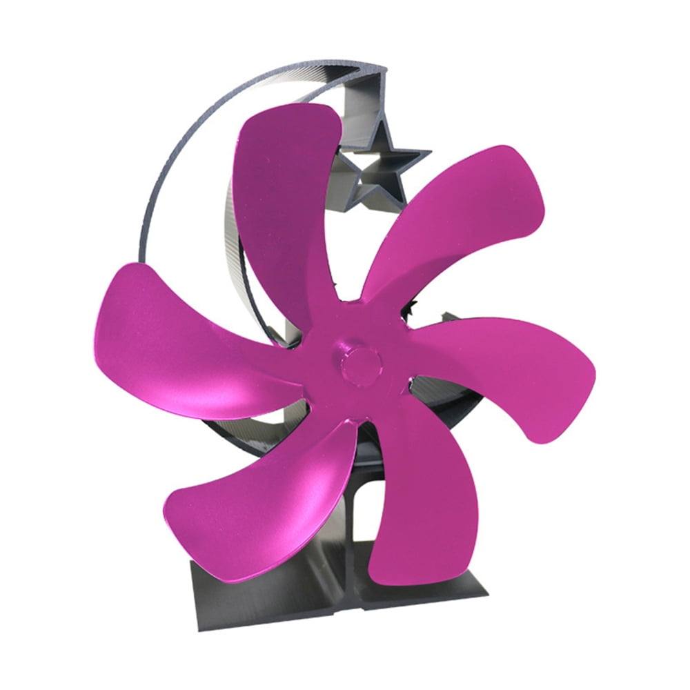 6Blades Stove Fans NonElectric Circulating Warm Air Silent Fireplace