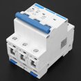 thumbnail image 4 of 3 Poles DIN Rail Mount Circuit Breaker, AC 400V 32A Current Circuit Breaker - 50HZ Circuit Home Use Leakage, Overload, Short Circuit Protector, 4 of 4