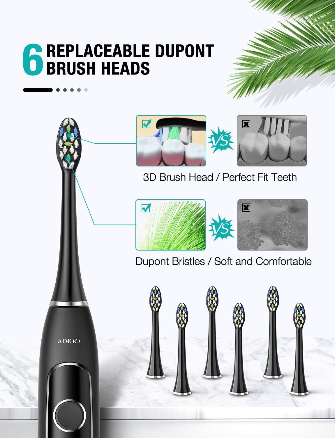 atmoko sonic power ultra whitening toothbrush