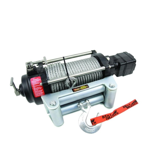 Mile Marker Winch 70-50080C H Series; Vehicle Mounted; Recovery Winch; Hydraulic; 9000 Pound Line Pull Capacity; 100 Foot Wire Rope; Roller Fairlead