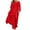 Red, variant on Ecqkame Two Piece Sets Women Cotton Linen Set Summer Loose Lounge Matching Sets Solid Outfits Round Neck Long Sleeve Tops And Long Pants Suit Khaki XL