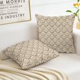 thumbnail image 5 of Ryan; Floral Pillow Covers 18x18 inch Set of 2,Farmhouse Neutral Boho Pillow Covers Decor Pillows Double Sided Pattern Cushion Cover Soft Pillow Case for Living Sofa Room Bed Square Pillow Cover, 5 of 8
