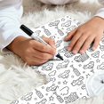 thumbnail image 6 of WOYY Girls Coloring Pajamas DIY Hand Painted Long Sleeve Top Pants Sleepwear, Sizes 2-9, 6 of 6