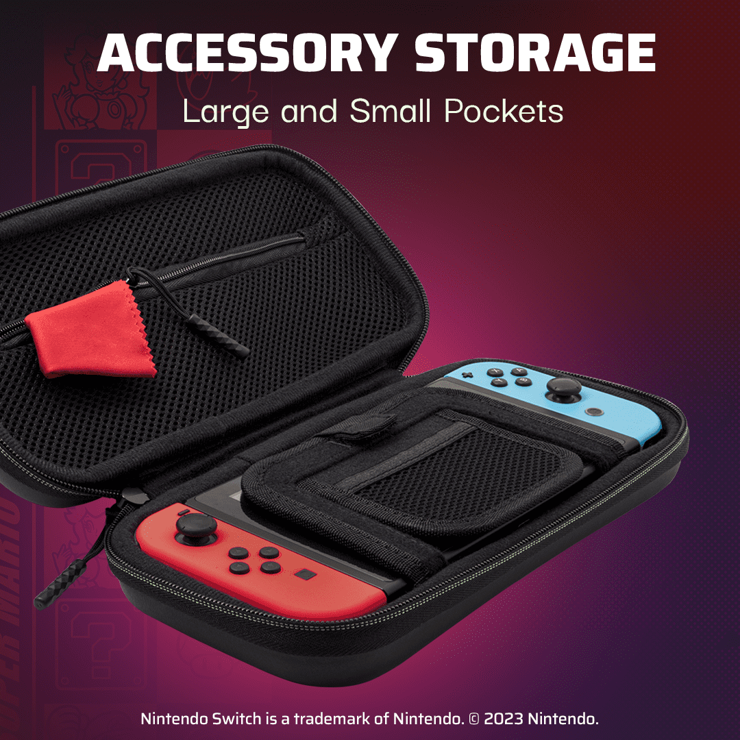 PDP Travel Case Plus GLOW for Nintendo Switch OLED Lite and