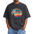 thumbnail image 3 of Mens T Shirts Summer Vacation Beach Shirts Short Sleeve Round Neck Distressed Graphic Tees, 3 of 5