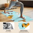 thumbnail image 4 of Cartoon Dog Hot Yoga Mat Towel Non Slip for Hot Yoga - Quick-Drying Yoga Mat Cover with 4 Corner Pockets with Travel Bag - Hot Yoga Towel Non Slip 74"x26", 4 of 6