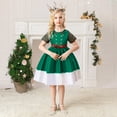 thumbnail image 2 of TEDOYE Toddler Kids Child Girls Pageant Gown Christmas Dance Party Princess Dress Breathable Wear, 5-6 Years, 2 of 9