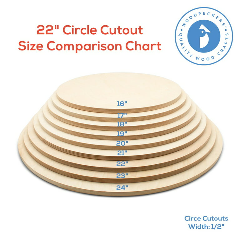10 Unfinished Wooden Circles Laser Cut, Wood Circle Cutout Craft Supplies,  Discs Rounds Natural Wood Plain Flat Circle Shape Circle Plaques 