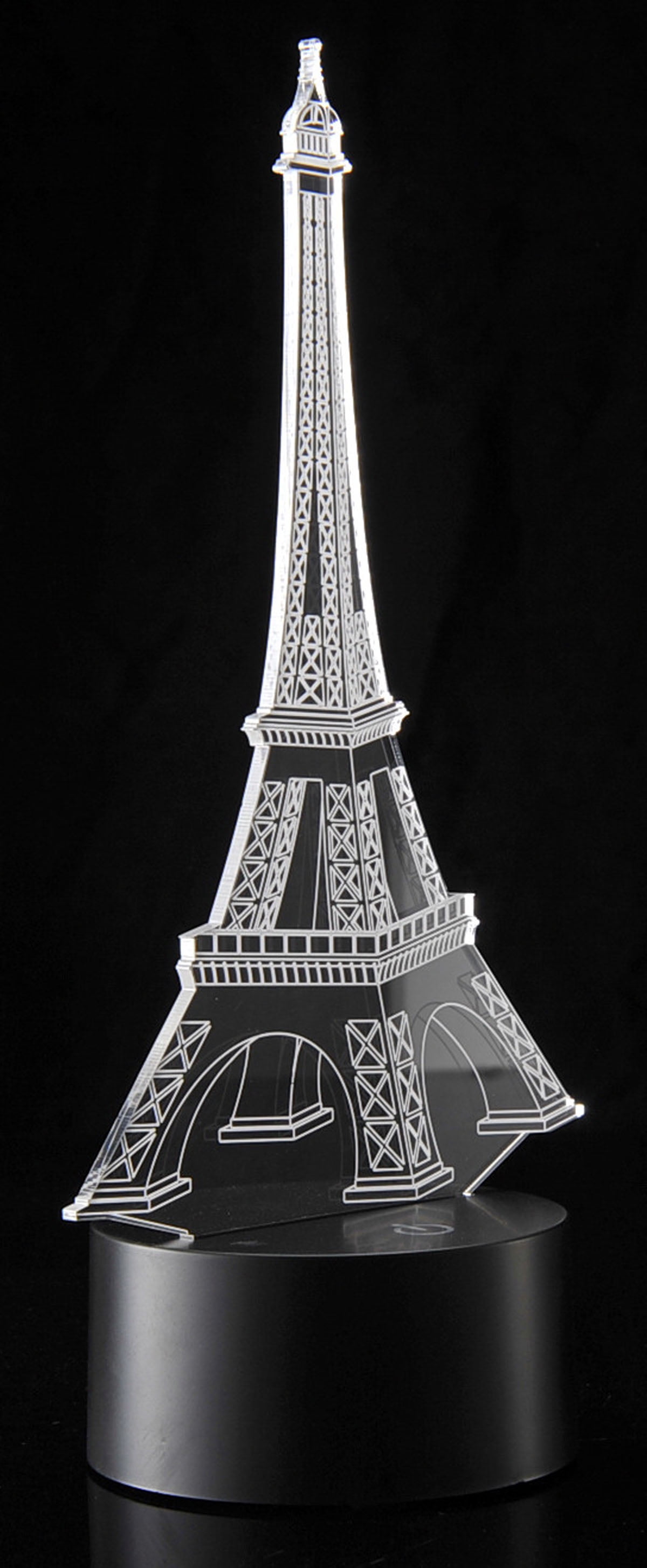 Board No More! 3D Eifel Tower Laser Cut Precision LED Lights