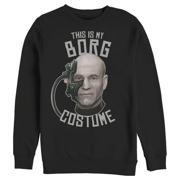 Men's Star Trek: The Next Generation This is My Borg Costume  Sweatshirt Black X Large