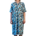 thumbnail image 1 of Robe à Imprimé Bleu à Dos Ouvert Adaptative pour Femmes, 1 of 5