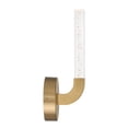 thumbnail image 5 of Del Mar 1-Light LED Wall Sconce in Warm Brass by Breegan Jane, 5 of 6