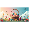 thumbnail image 3 of LUUFILx Easter Bunny Flower Banner Backdrop Spring Party Decor Egg Decorations Birthday Happy Photography Props Background Banners Baby Shower, 3 of 8