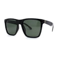 thumbnail image 4 of Polarized Mens Gentlemans Horn Rim Plastic Hipster Sunglasses Black Green, 4 of 4