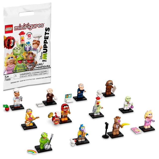 LEGO Minifigures The Muppets Limited Edition Collectible 71033 Toys for Role-Playing or a Figurine Collection; A Creative Addition to Any Set for Kids Ages 5 and up (1 of 12 to Collect) LEGO -