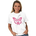 thumbnail image 5 of Love Life Butterfly Breast Cancer Women's Graphic T Shirt Tees Brisco Brands S, 5 of 5