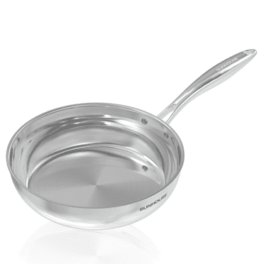 Sunhouse – 10 Inch 18/10 Tri-Ply Stainless Steel Frying Pan (Chef series)