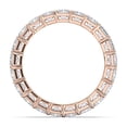 thumbnail image 4 of KEEVA JEWELS 5.00 Carat High Quality Emerald Shape Moissanite Eternity Band for Women Made in Rose Gold Plated Silver Size 5, 4 of 6