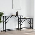 thumbnail image 1 of vidaXL Nesting Console Tables 2 pcs Black Engineered Wood, 1 of 1