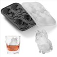 thumbnail image 5 of 2X Molde para Cubitos de Hielo de Bulldog Francés, Bandeja para Cubitos de Hielo con Formas Divertidas de 4 Orificios para Whisky, Cóctel y Negro, 5 of 5